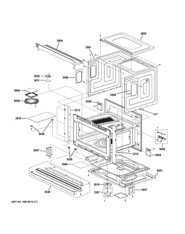 Oven cavity parts