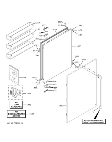Refrigerator door