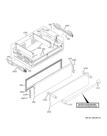 Cafe convertible drawer