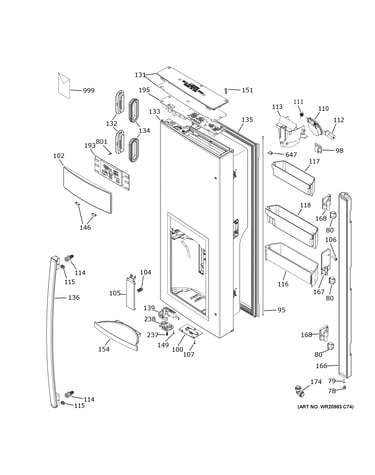 Dispenser door
