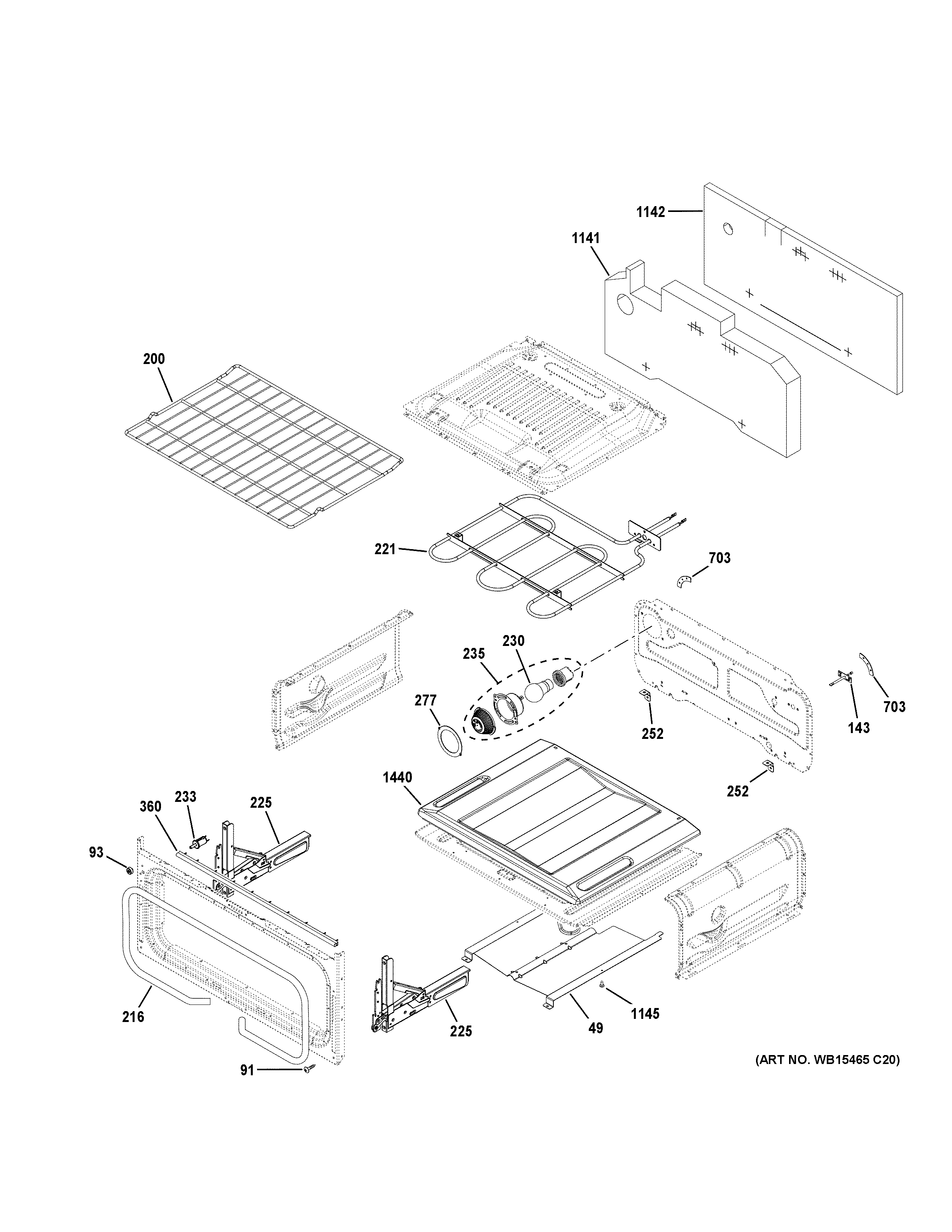 Upper oven