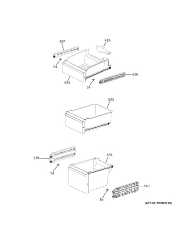 Freezer shelves