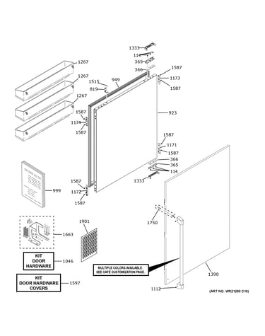 Refrigerator door