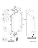 Refrigerator door - lh