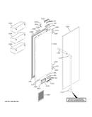Refrigerator door - rh
