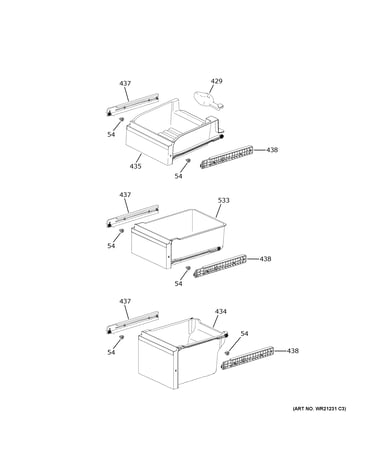 Freezer shelves