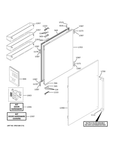 Refrigerator door