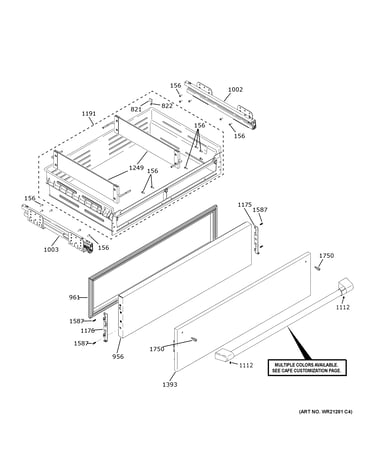 Cafe convertible drawer