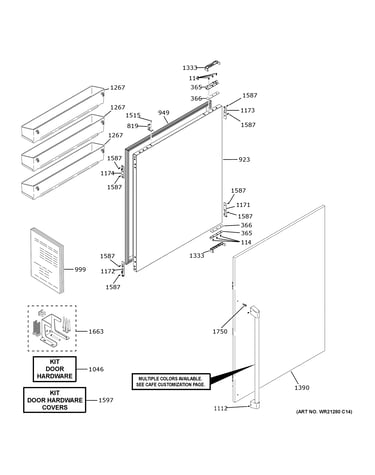 Refrigerator door