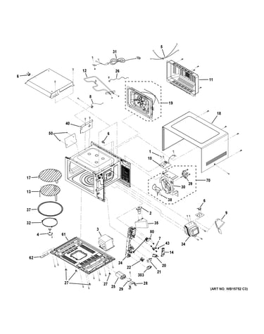 Oven cavity parts