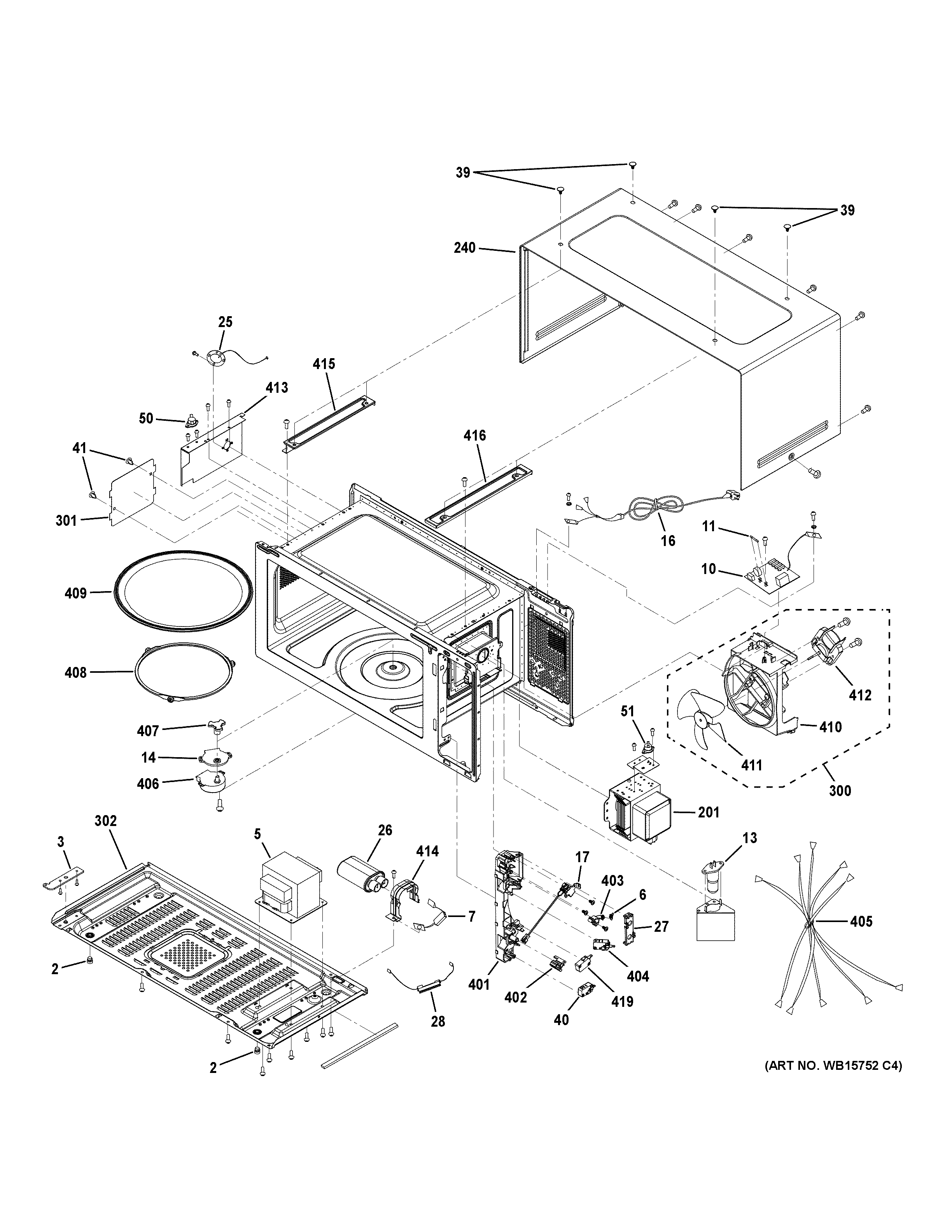 Oven cavity parts