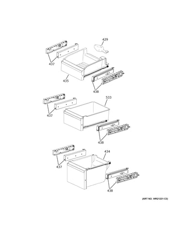 Freezer shelves