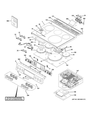 Control panel & cooktop