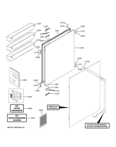 Refrigerator door