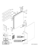 Refrigerator door