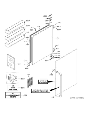 Refrigerator door