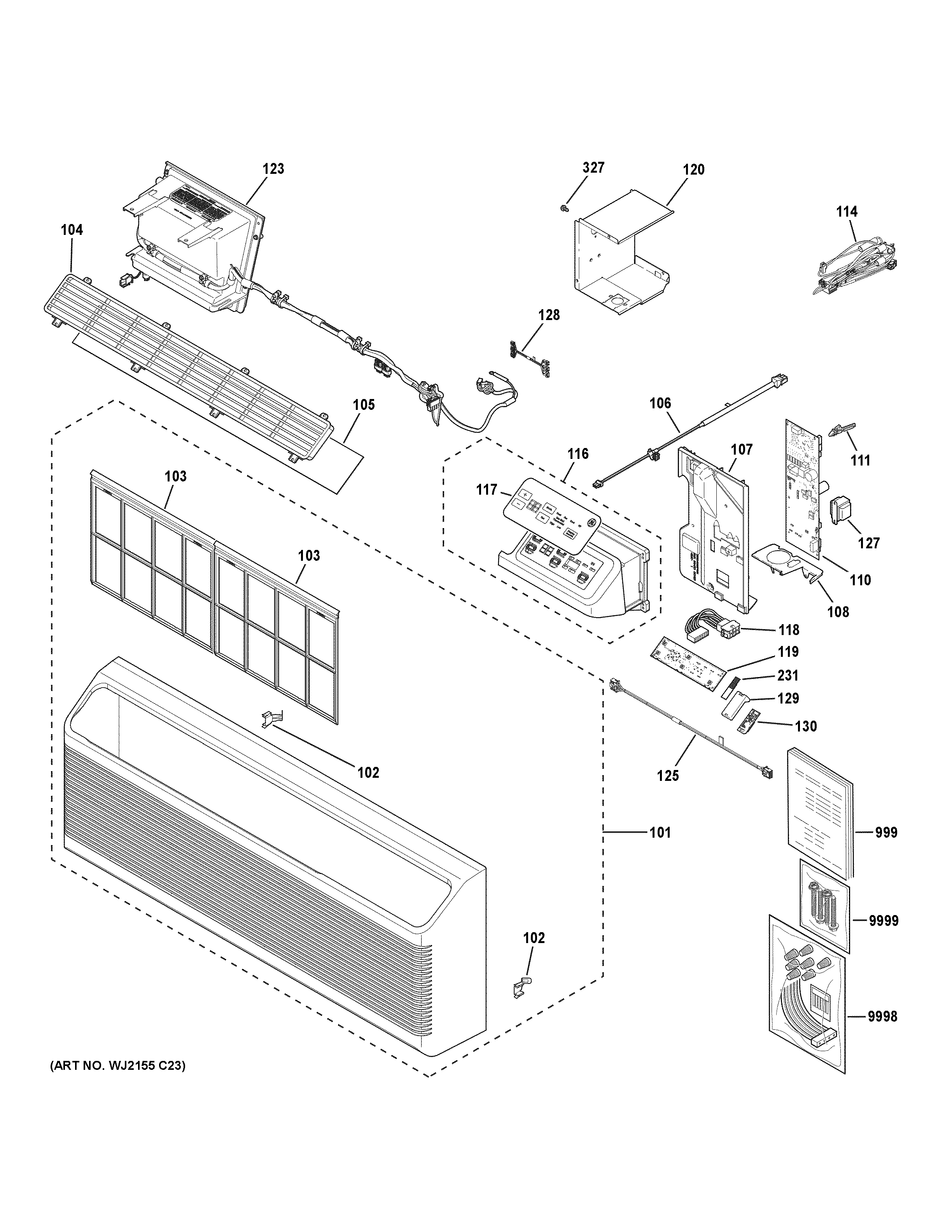 Grille & control parts