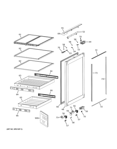 Door & shelves