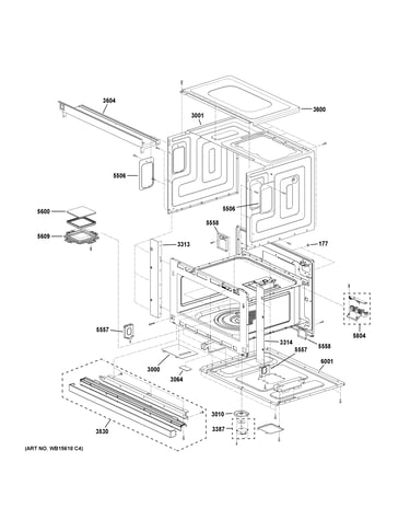 Oven cavity parts