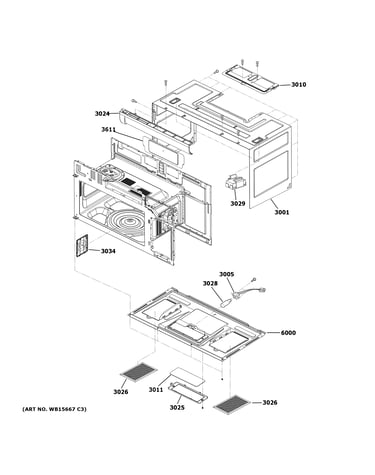 Oven cavity parts