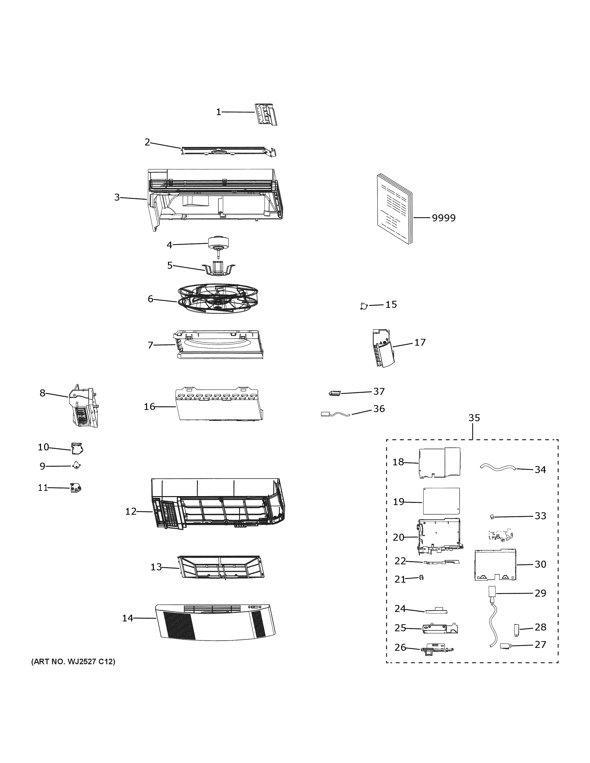 GE US09FB2BEA1 central air conditioner Parts | Diagrams | Sears PartsDirect