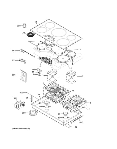 Control panel & cooktop