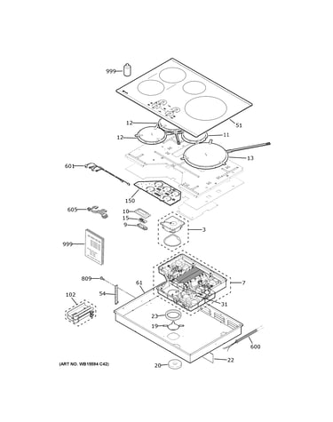Control panel & cooktop