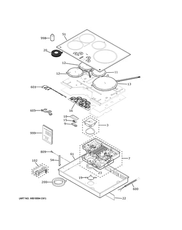 Control panel & cooktop