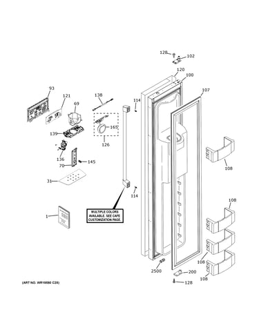 Freezer door