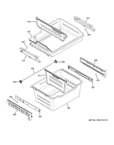 Freezer shelves