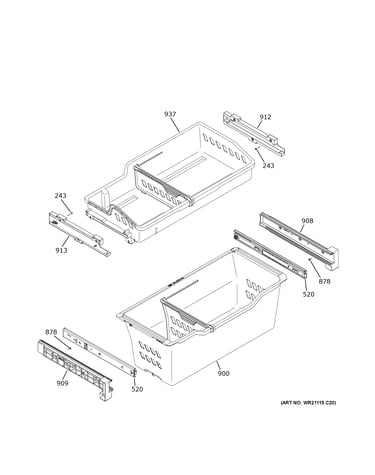 Freezer shelves