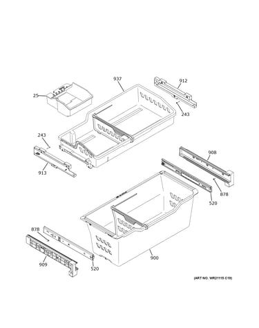 Freezer shelves
