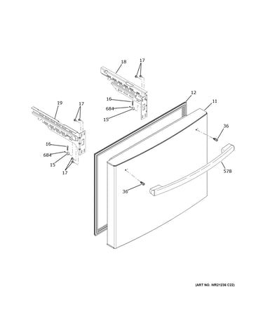 Freezer door