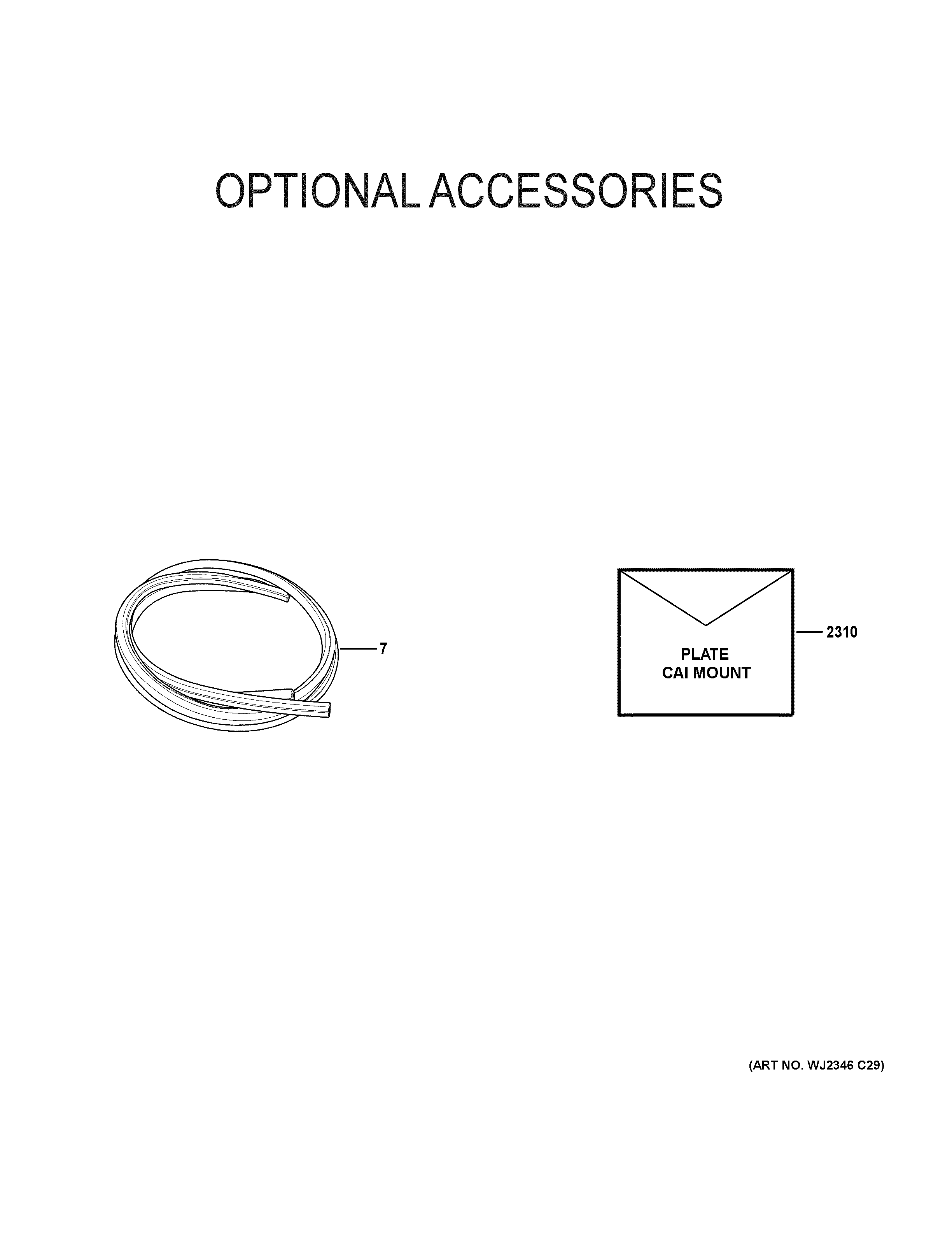 Optional accessories
