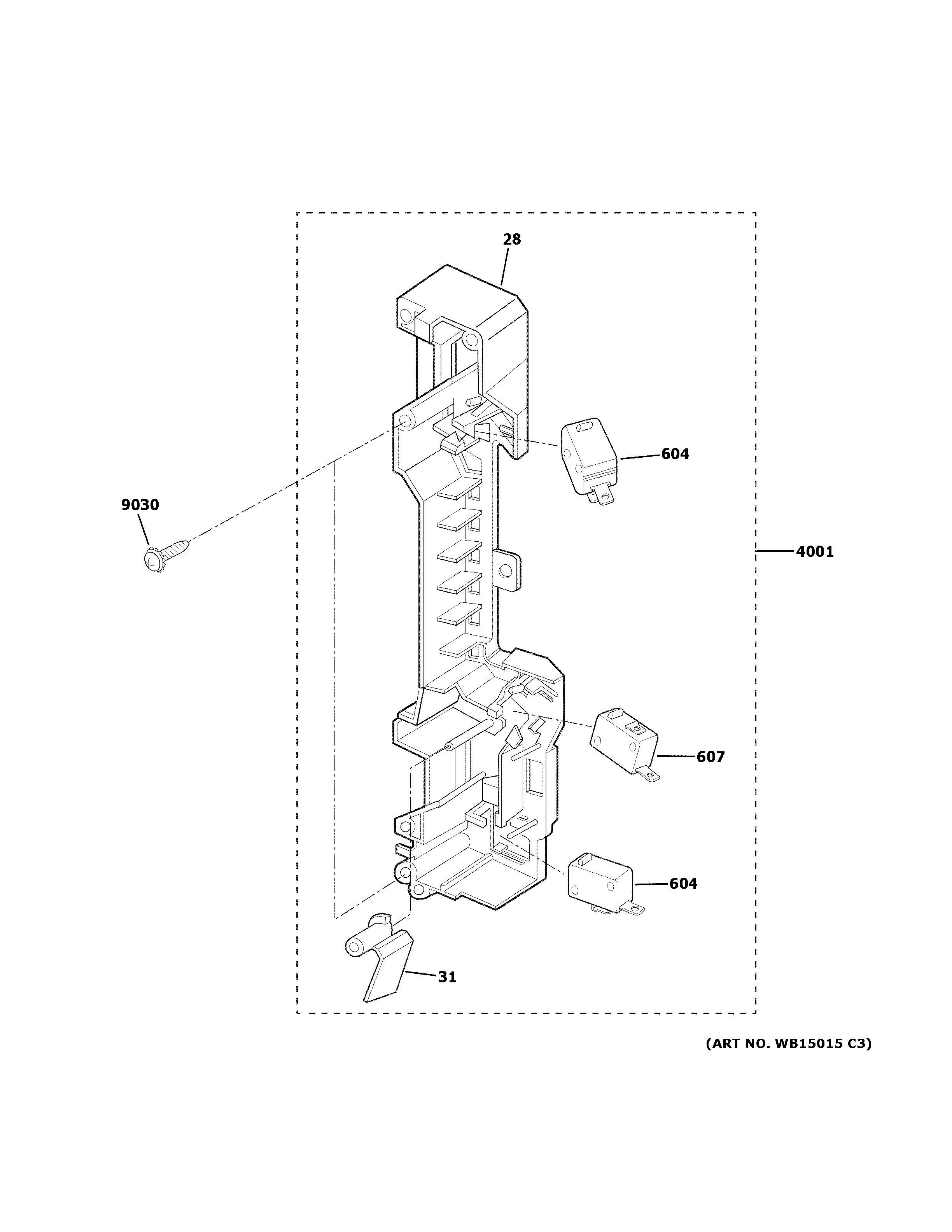 Latch board parts
