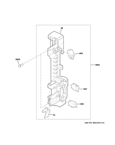 Latch board parts