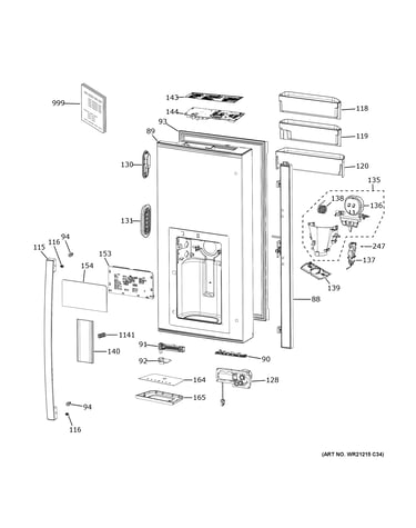 Dispenser door