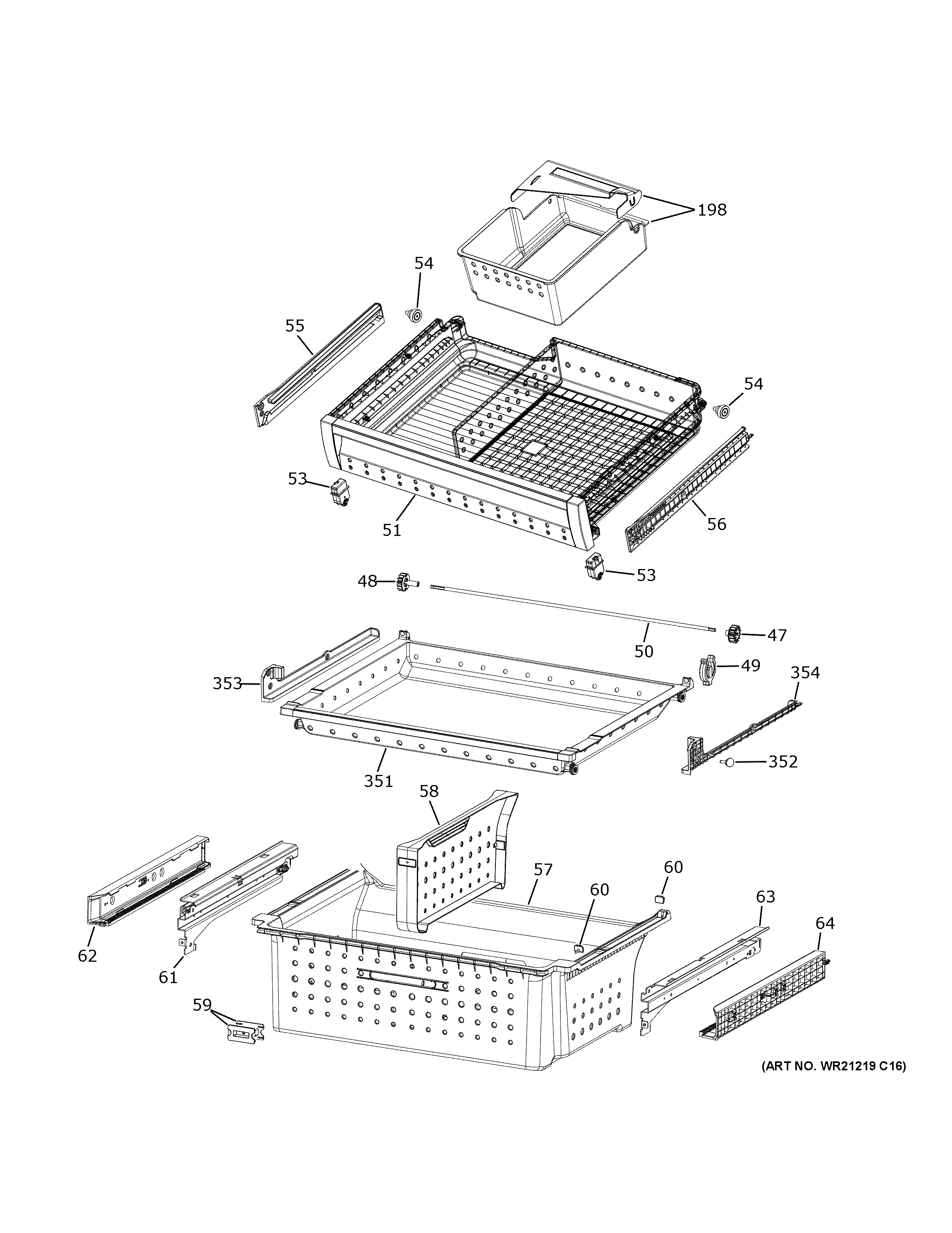 Freezer shelves