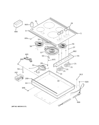Control panel & cooktop