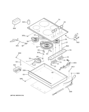 Control panel & cooktop