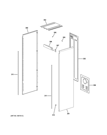 Outer cabinet