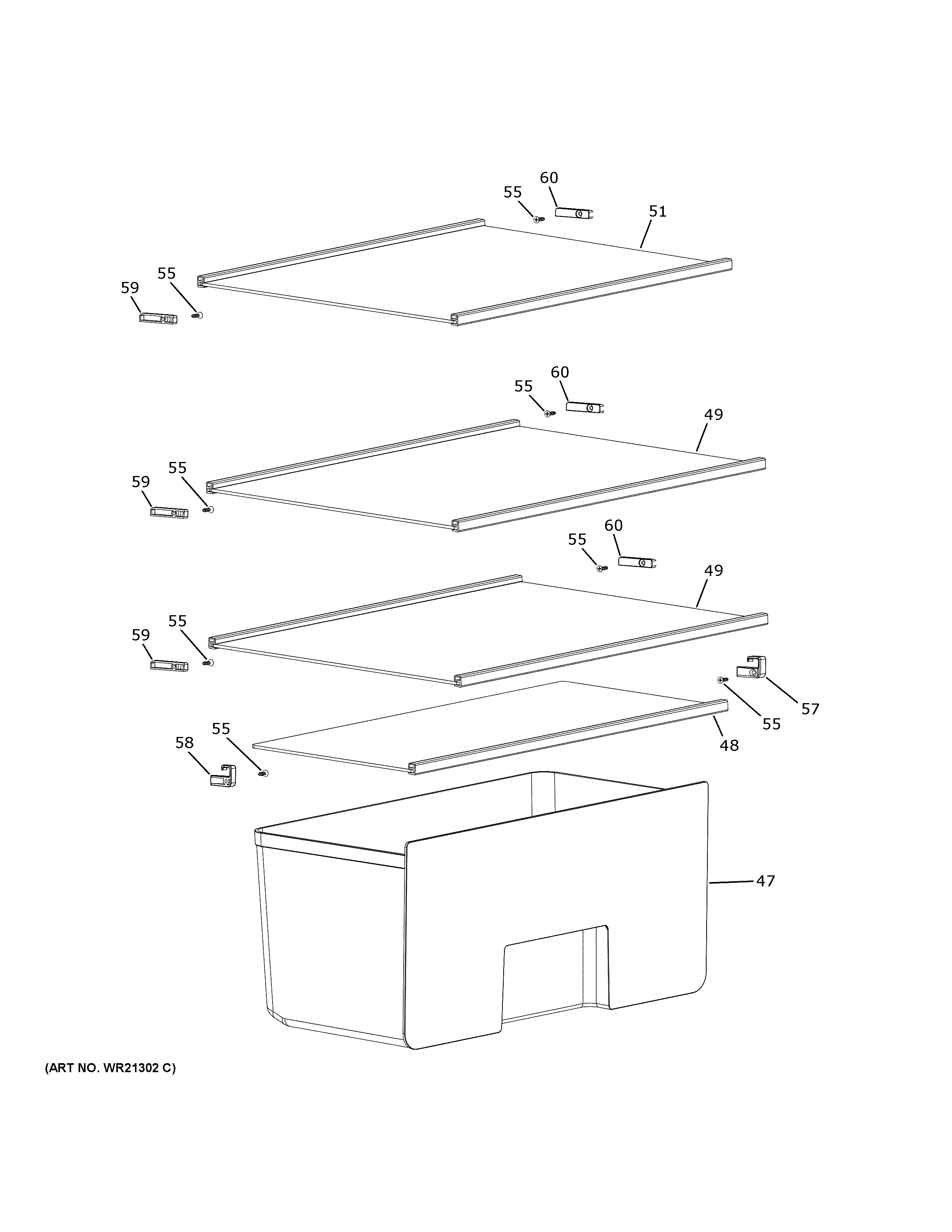 Shelves & drawer