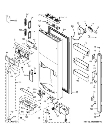 Dispenser door
