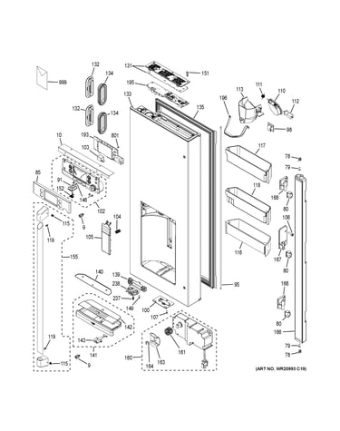 Dispenser door