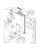 Dispenser door
