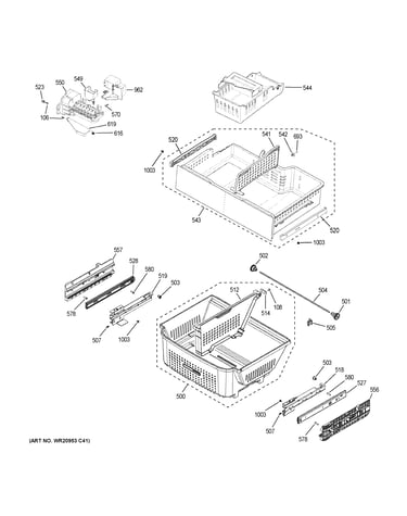 Freezer shelves