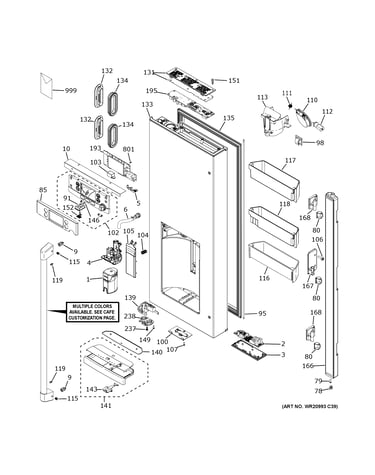 Dispenser door