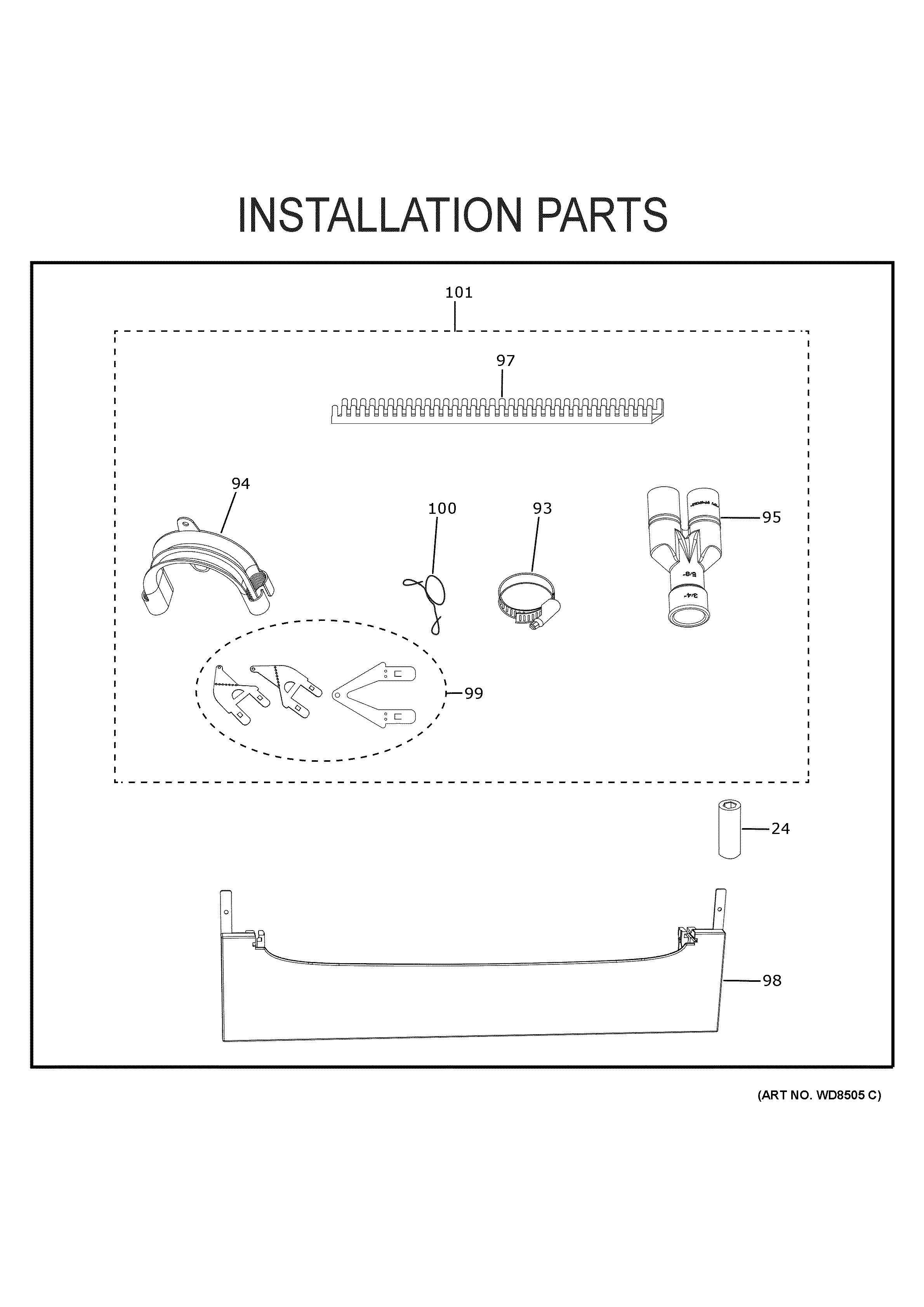 Installation parts