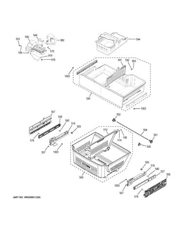 Freezer shelves