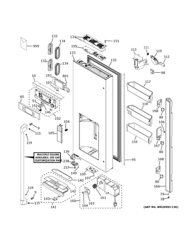Dispenser door